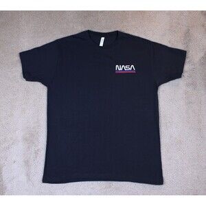 NASA Worm Logo Embroidered T-Shirt (Large) - NEW W/OUT TAGS!